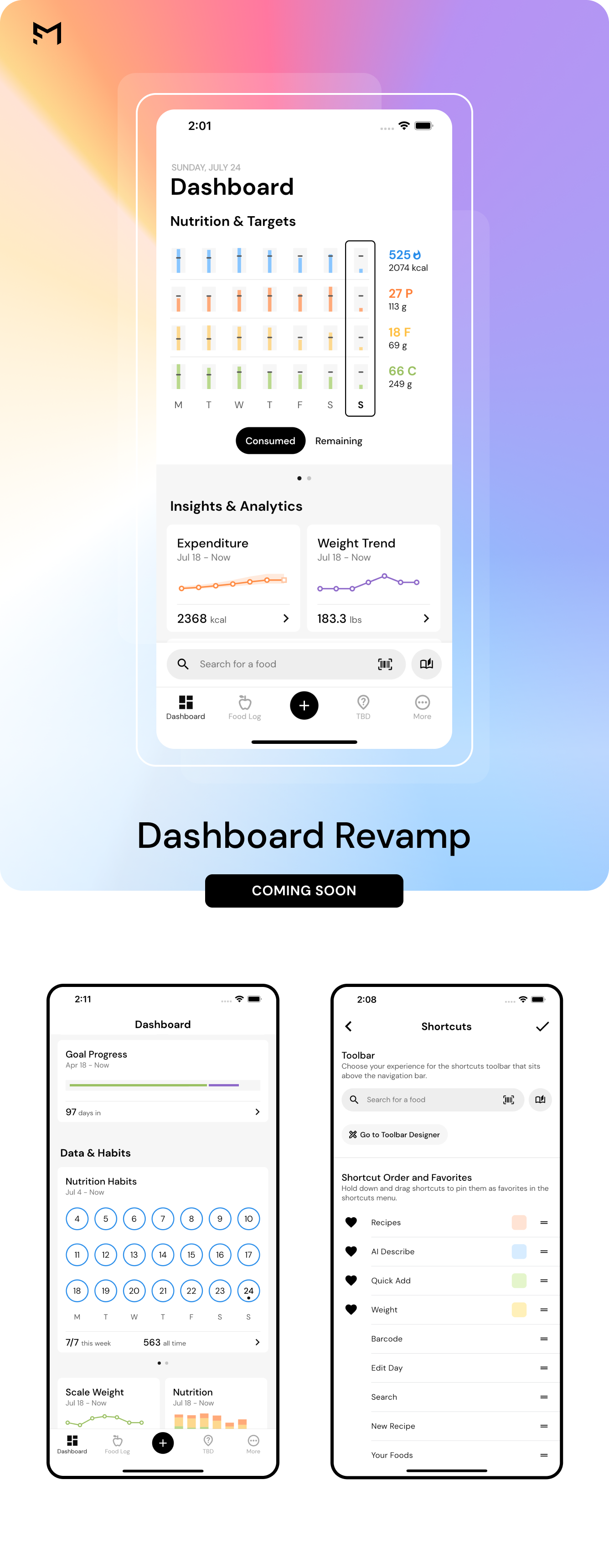 Dashboard revamp preview