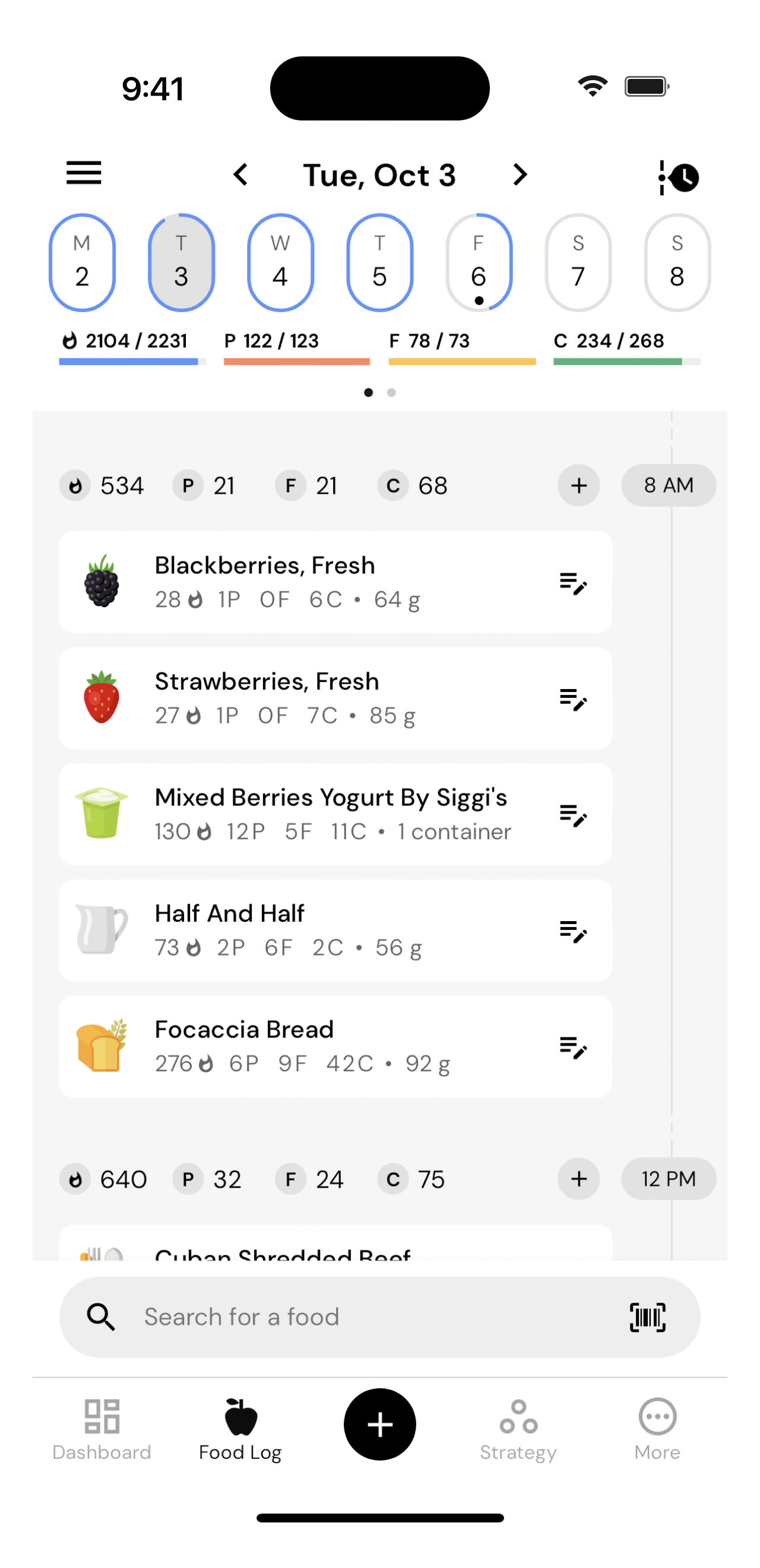 MacroFactor's food log is the fastest on the market