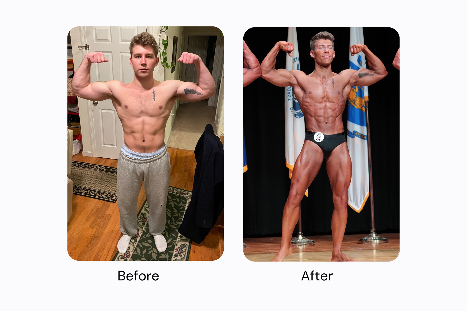 Max Rundlett, a 24-year-old amateur bodybuilder, used MacroFactor to lose 20 pounds in 16 weeks and place second in the classic physique division of a bodybuilding show. 