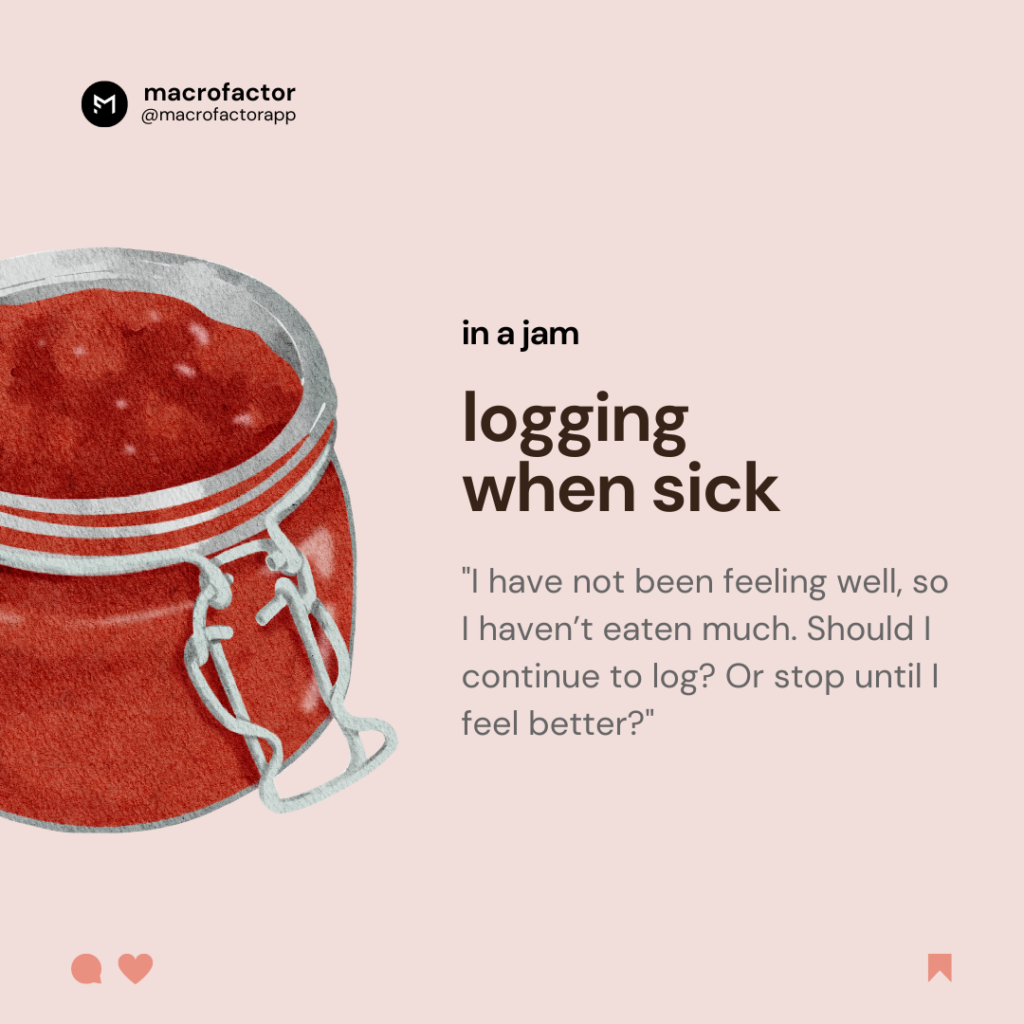 In a Jam How to Log when sick