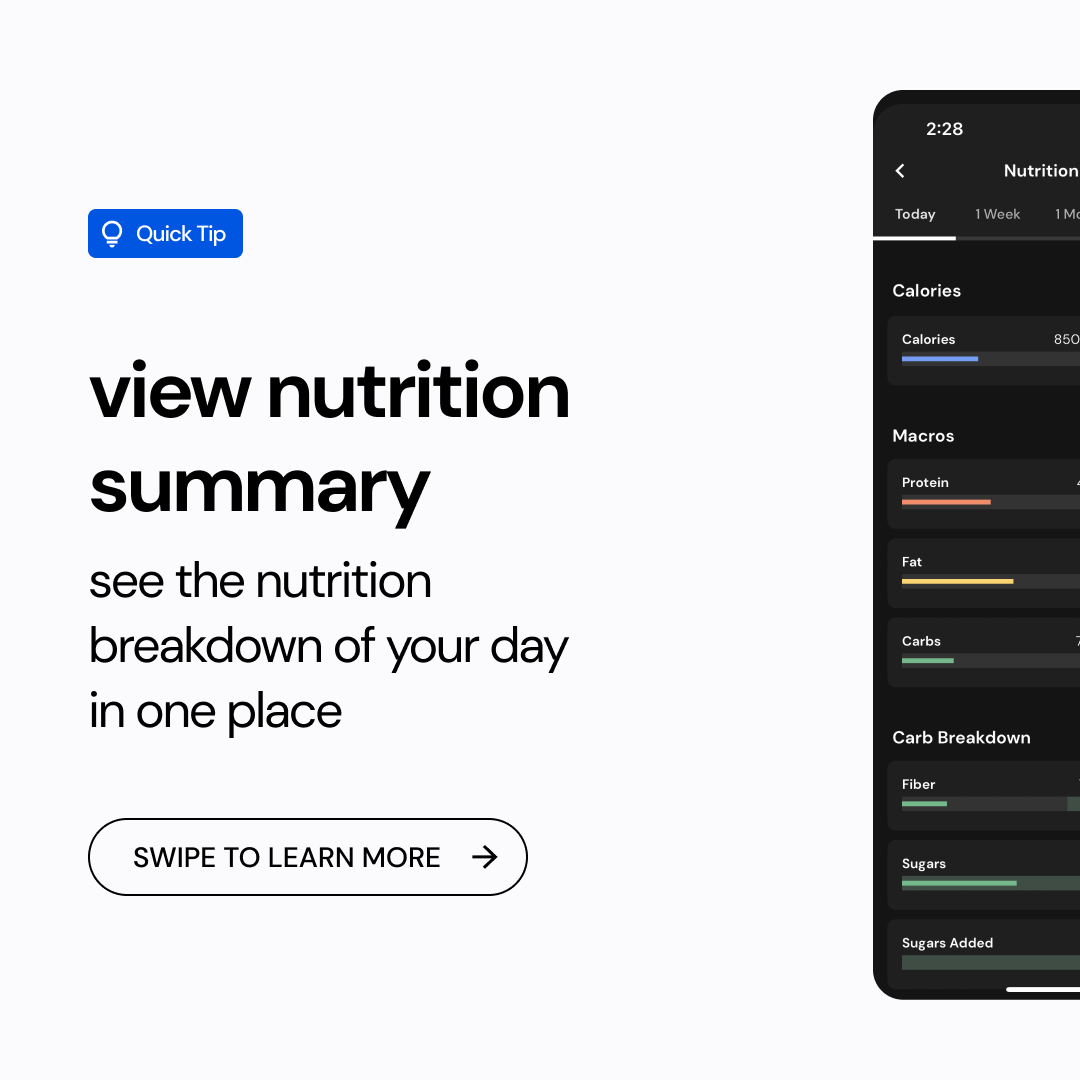 new nutrition info