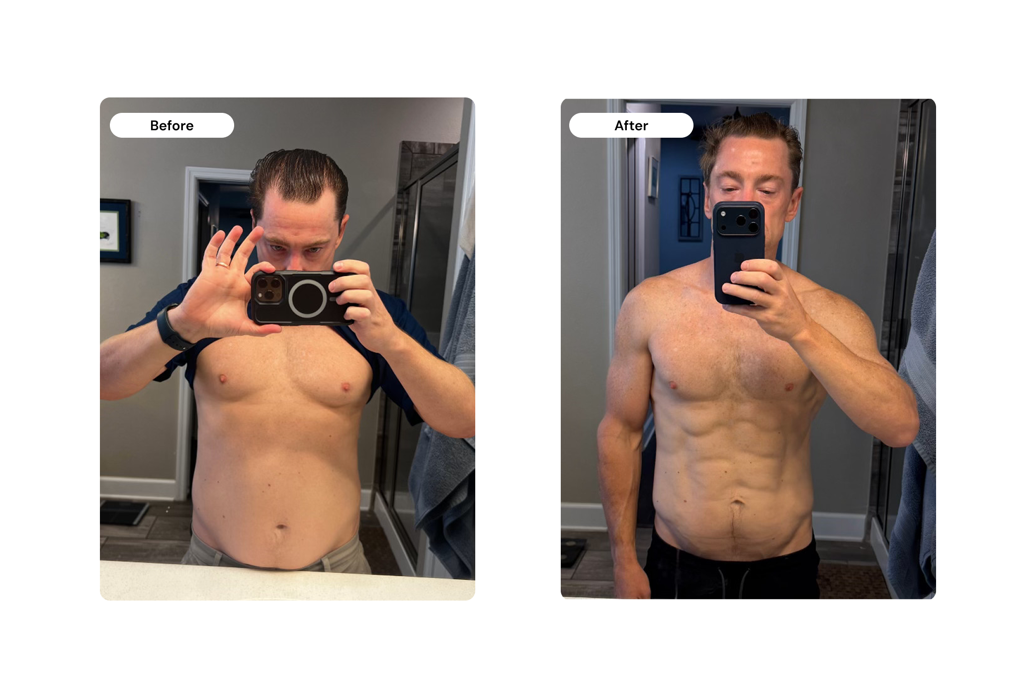 Cass before and after - front